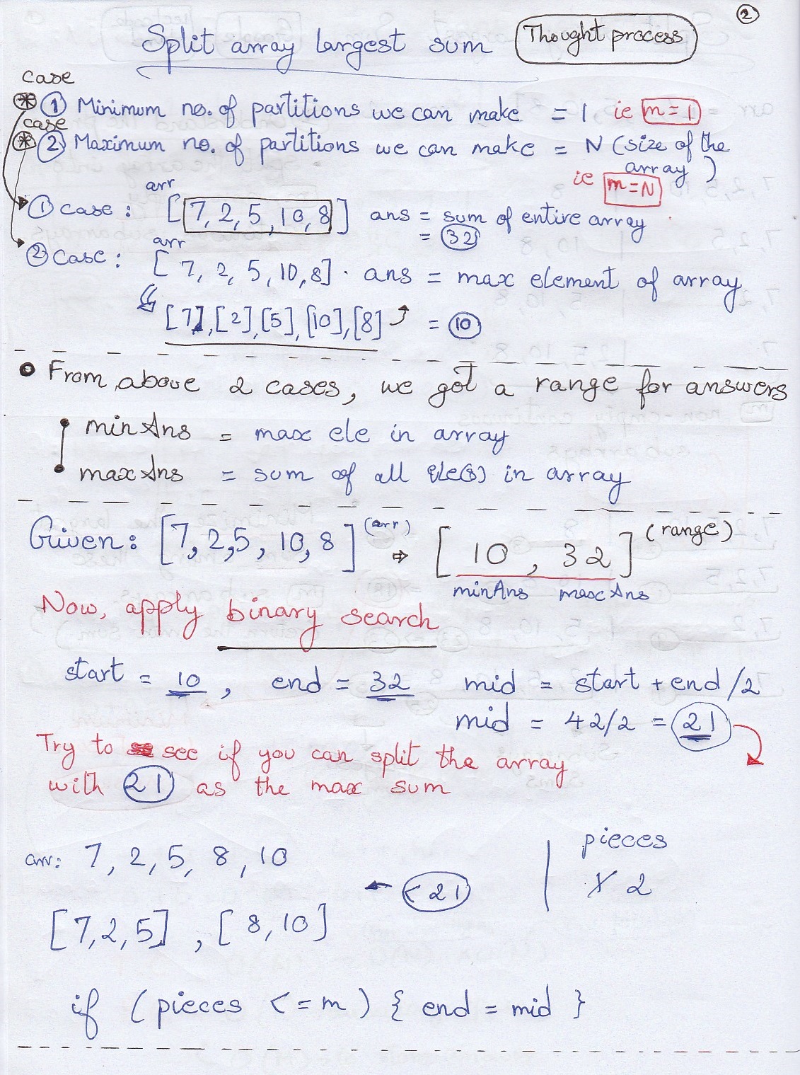 Split Array Largest Sum 2